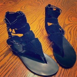 Black women’s gladiator sandals